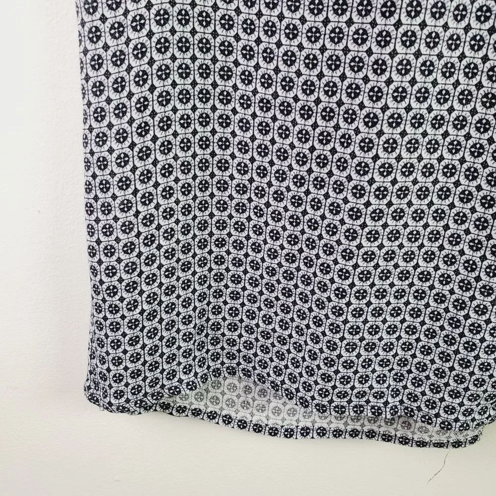 Pure Collection Circular Geometric Viscose Lagenlook Dress Sz 12 - Picture 7 of 10